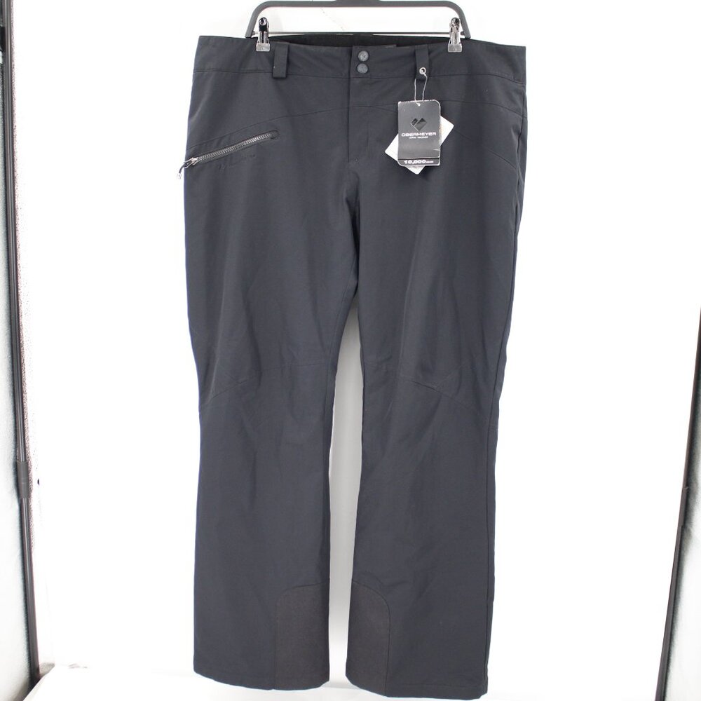 NWT Obermeyer Malta Pants Women 18 Black Thermore Ski Snowboard Insulated winter